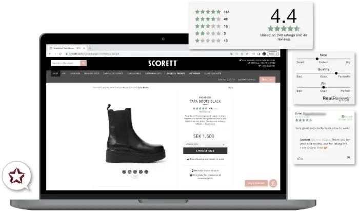 Skärmdumpar av Scorett som använder Lipscore Skärmdumpar av Scorett som använder Lipscore