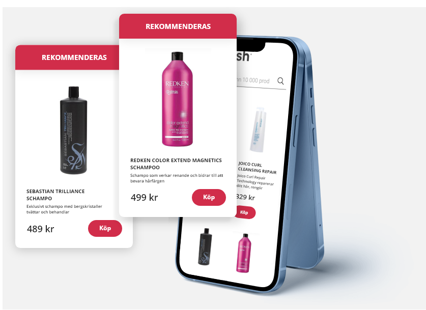 Exempel på smarta produktrekommendationer Exempel på smarta produktrekommendationer